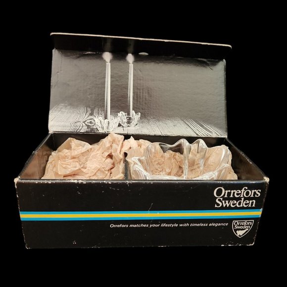 Vintage Orrefors Sweden One Taper Candleholder 4304/31 Lars Hellsten READ - Picture 9 of 9